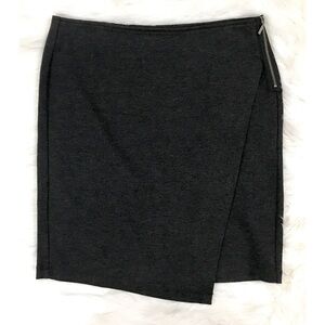 Cabi Gray Stretch Asymmetrical Pencil Skirt